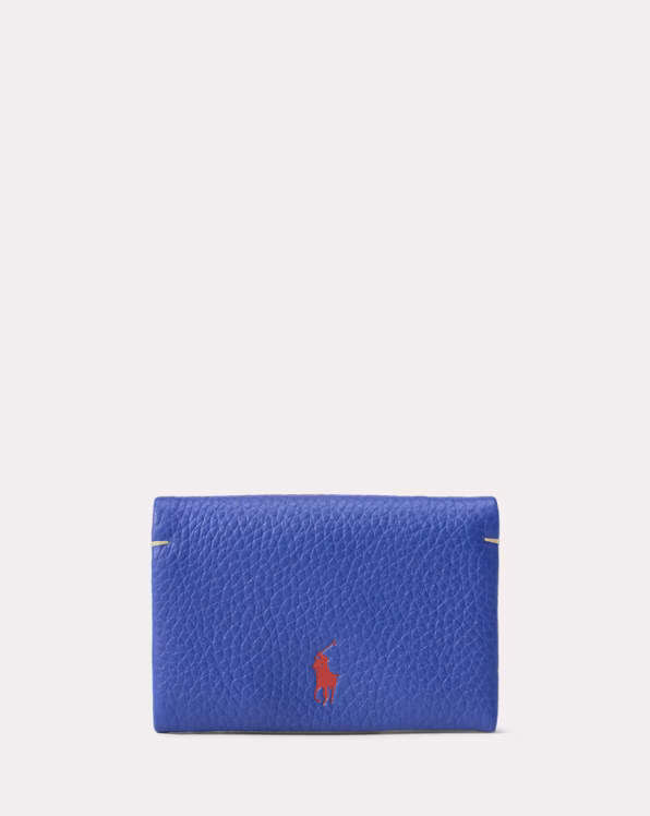 Polo Play Leather Snap Card Case