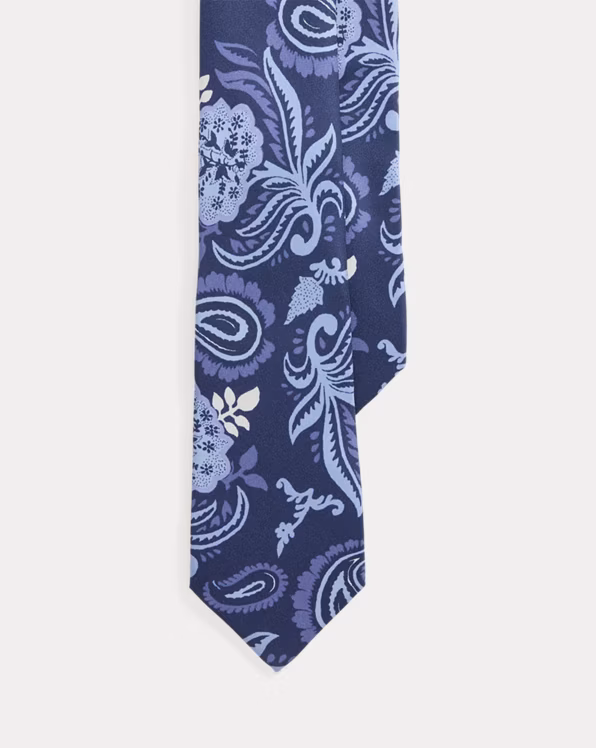 Paisley-Print Silk Tie