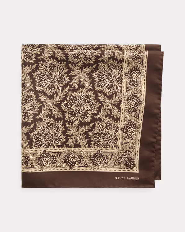 Paisley Silk Twill Bandanna